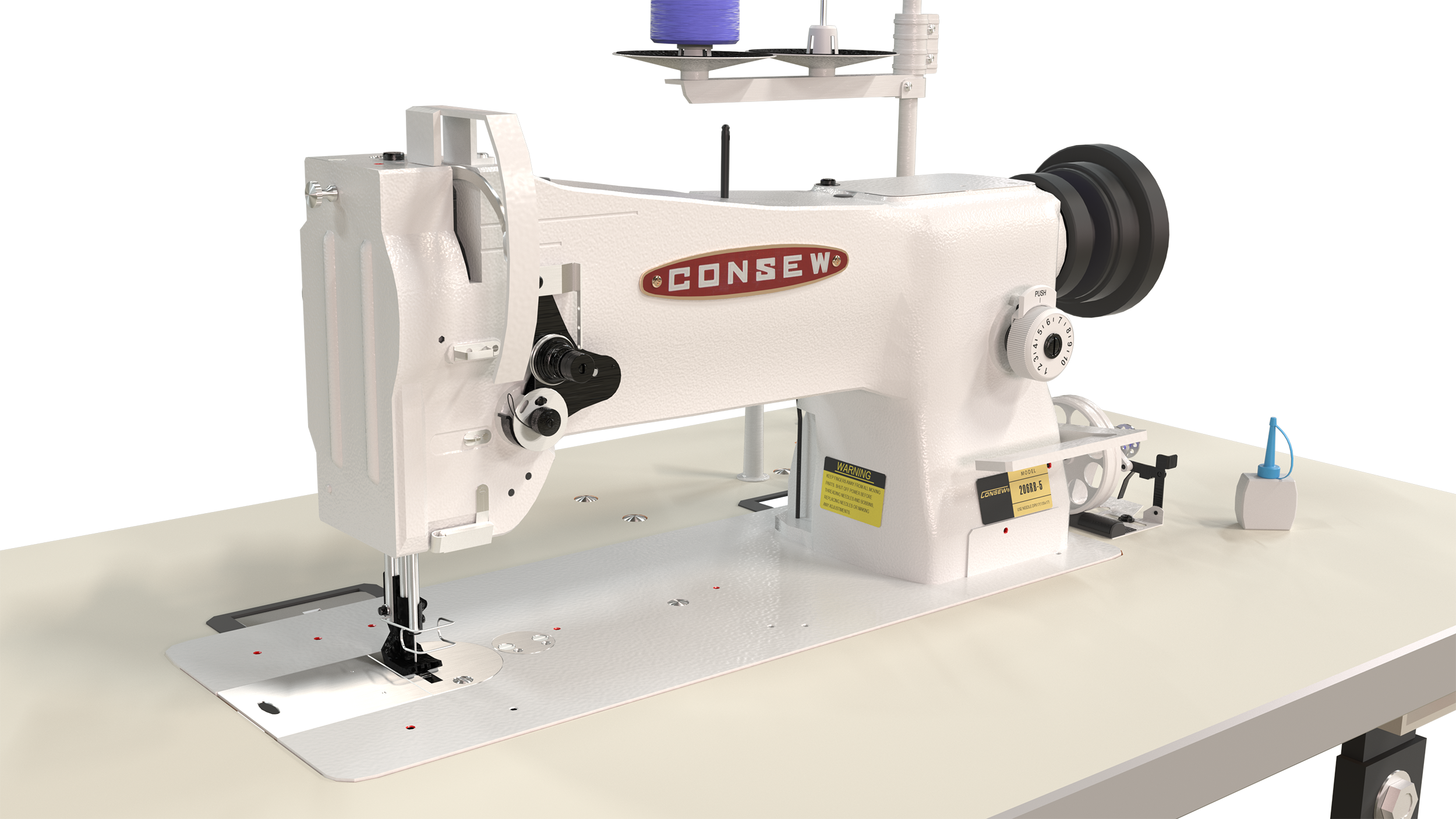 Consew 206RB-5 Industrial Sewing Machine Front View